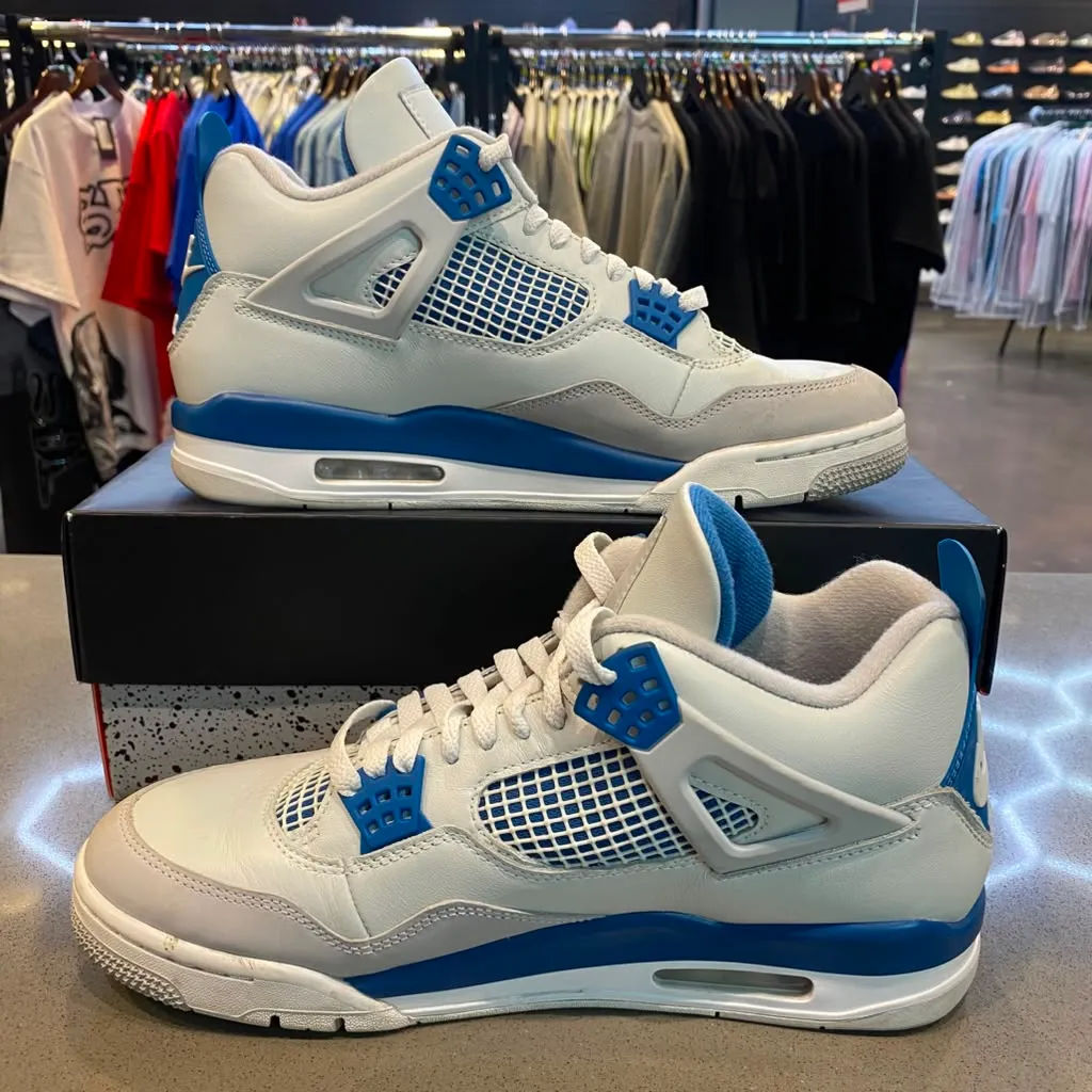 Jordan 4 Retro Military Blue (2024) Size 10.5 FV5029-141 - Pre-Owned