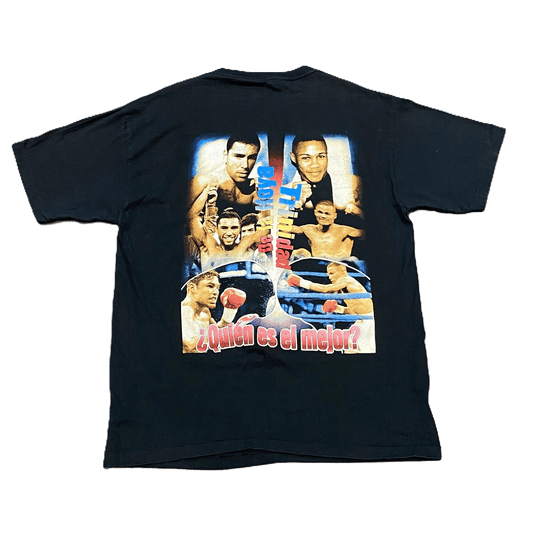 1990s De La Hoya vs Trinidad Boxing Rap-Style T-Shirt - Used/Worn