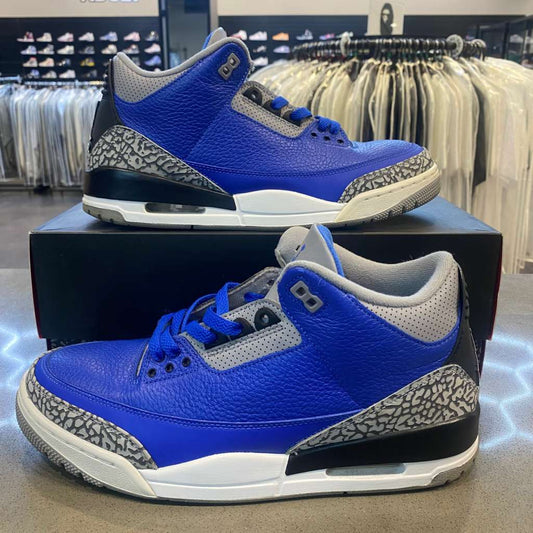 Jordan 3 Retro Varsity Royal Cement Size 10.5 CT8532-400 - Pre-Owned