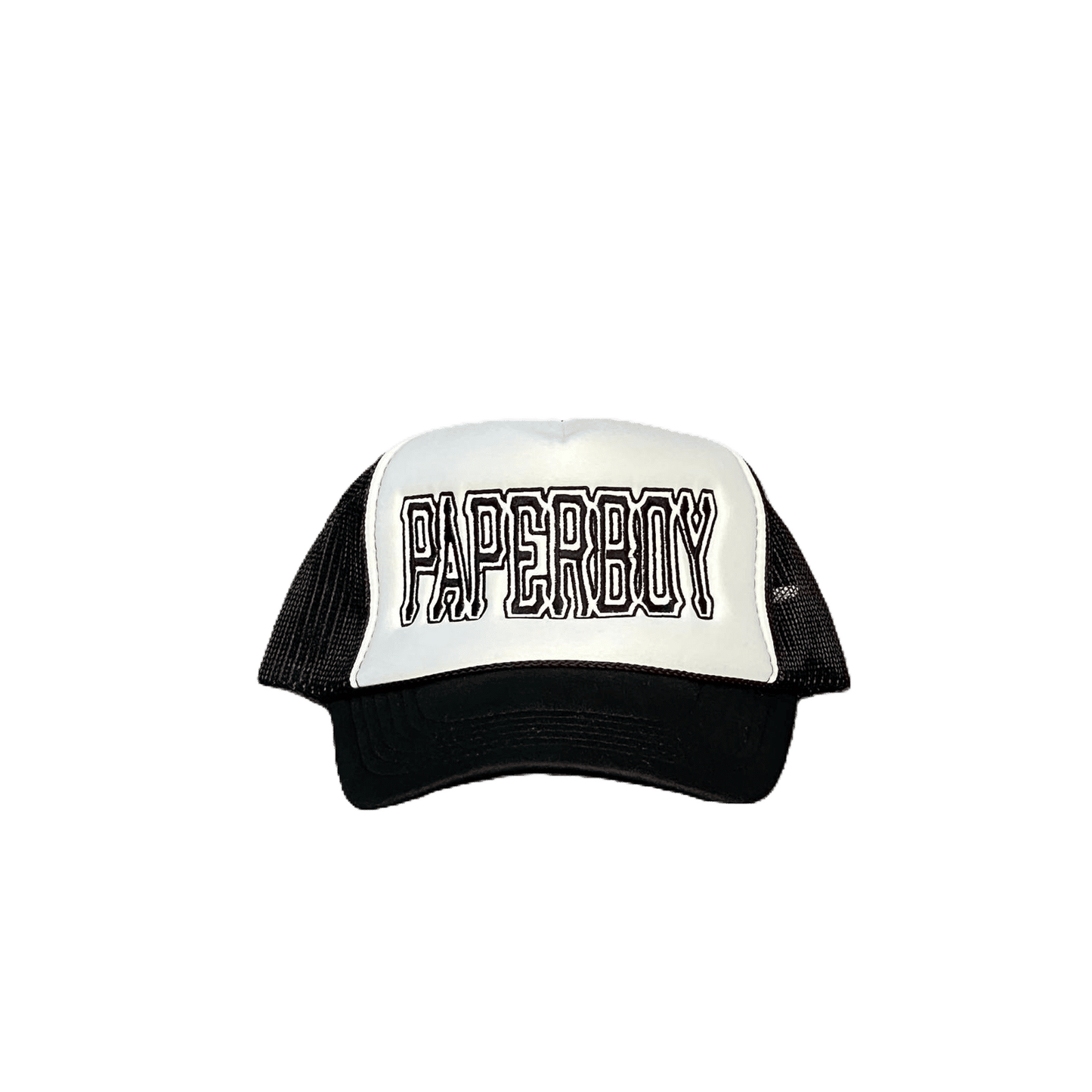 Black/White Paperboy Football Trucker