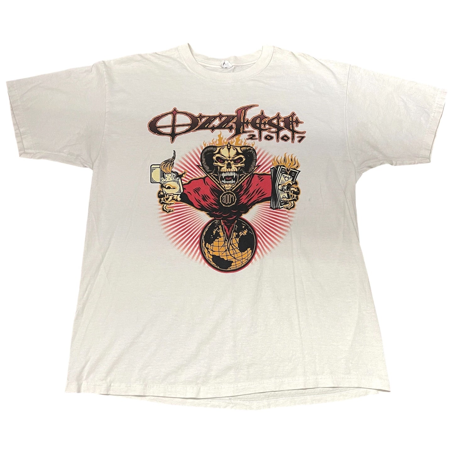 Vintage 2007 OzzFest Band T-Shirt - Used/Worn