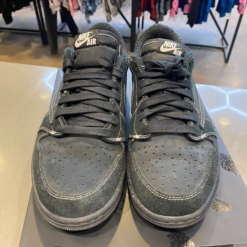 Jordan 1 Retro Low OG SP Travis Scott Black Phantom Size 10.5 DM7866-001 - Pre-Owned