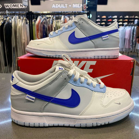 Nike Dunk Low Ivory Hyper Royal (GS) Size 6.5Y FB1843-141 - Pre-Owned