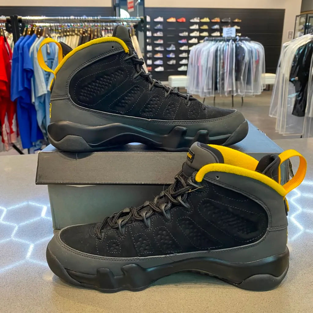 Jordan 9 Retro Dark Charcoal University Gold (GS) Size 6.5Y 302359-070 - Pre-Owned
