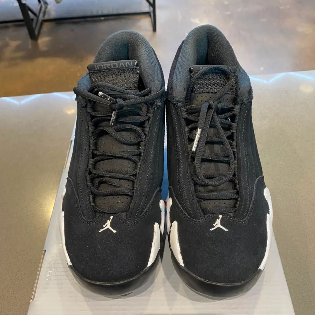 Jordan 14 Retro Black White Size 7M 487471-016 - Pre-Owned