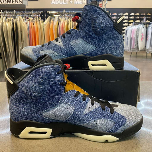 Jordan 6 Retro Washed Denim Size 10.5 CT5350-401 - Pre-Owned