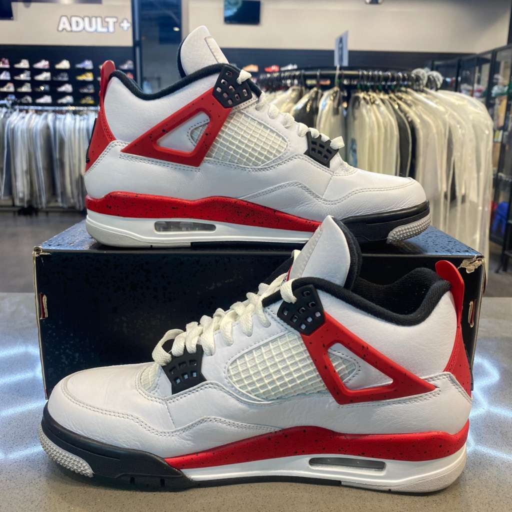 Jordan 4 Retro Red Cement Size 8 DH6927-161 - Pre-Owned