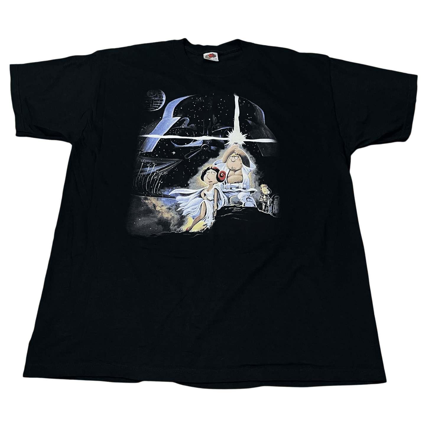 Vintage Family Guy Star Wars Spoof Parody Cartoon T-Shirt - Used