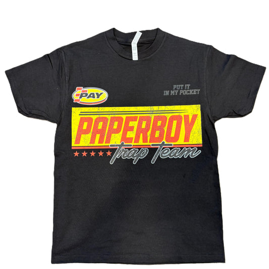 Paper Boy Raceblock Tee Black/Black