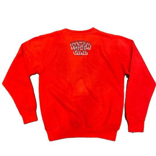 Papergirl Perspective Crewneck Red