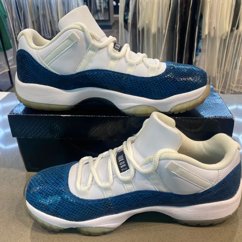 Jordan 11 Retro Low Snake Navy (2019) Size 10.5 CD6846-102 - Pre-Owned