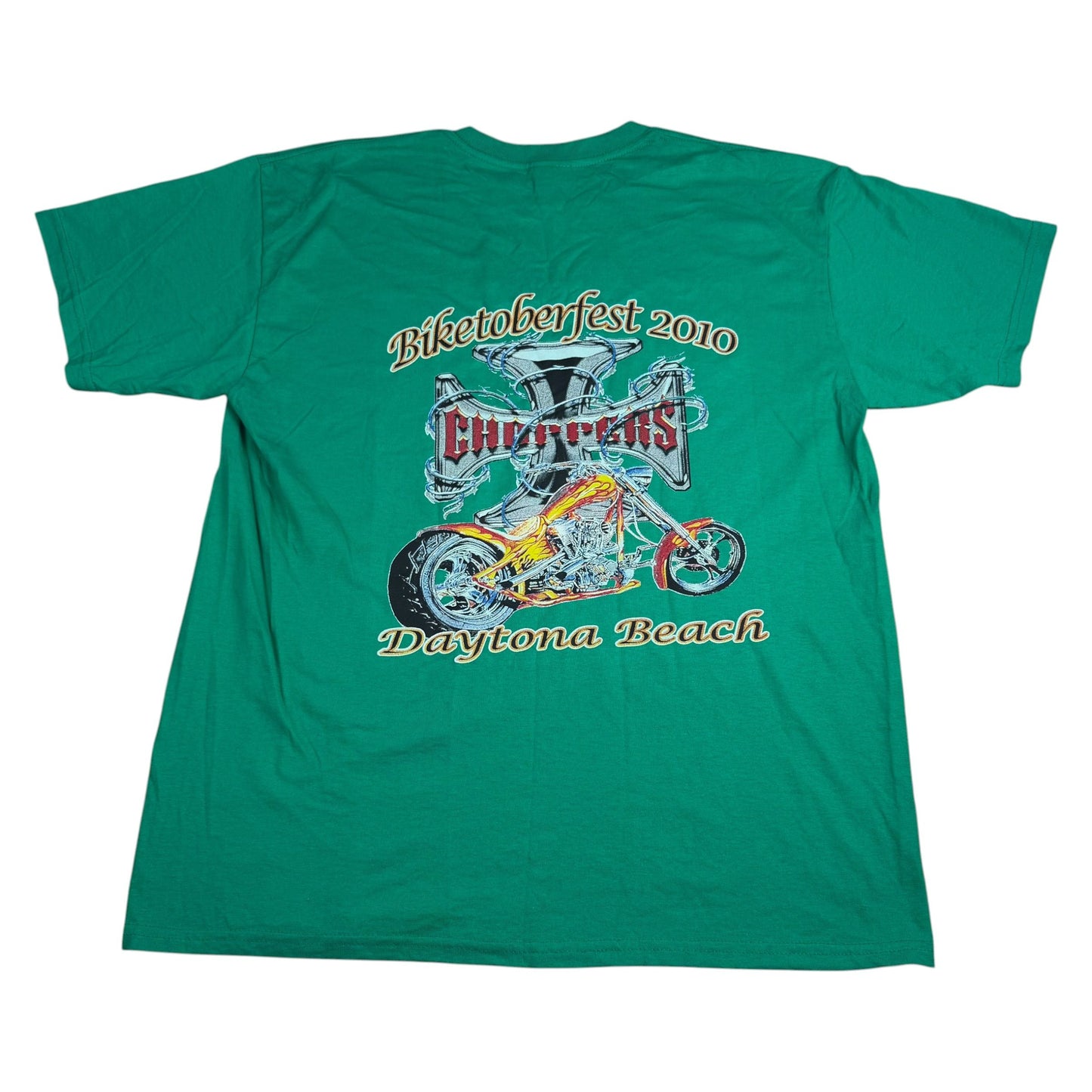 Y2K Biketoberfest 2010 West Coast Choppers Style Biker T-Shirt - Used/Worn
