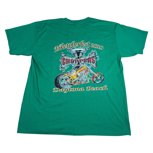 Y2K Biketoberfest 2010 West Coast Choppers Style Biker T-Shirt - Used/Worn