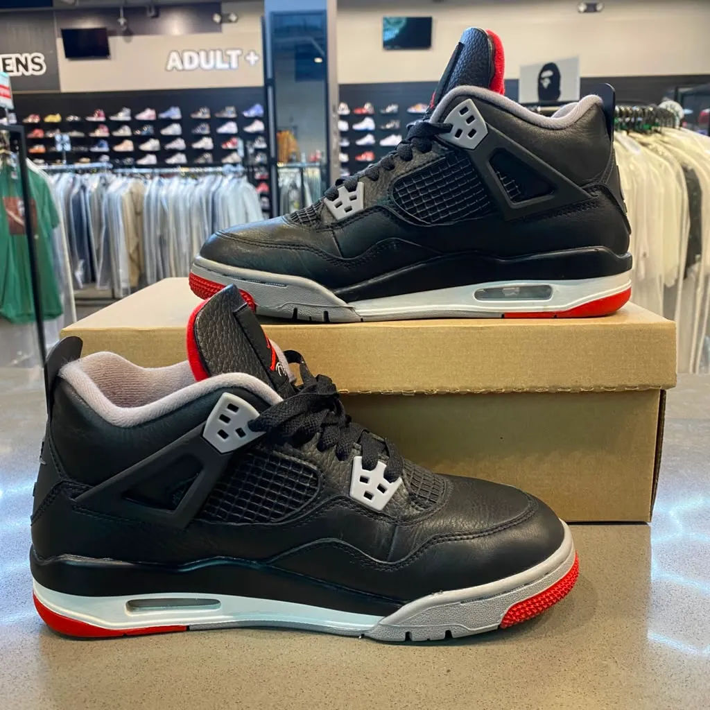 Jordan 4 Retro Bred Reimagined (GS) Size 7Y FQ8213-006 - Pre-Owned (Replacement Box)