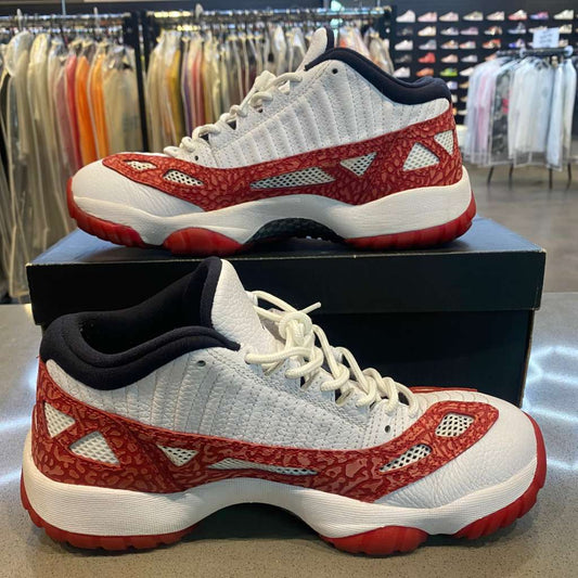 Jordan 11 Retro Low IE White Gym Red Size 8.5 919712-101 - Pre-Owned