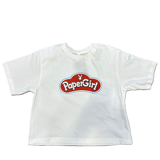 Paper Girl Play-Doh Crop Tee White