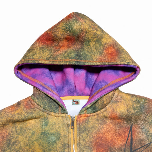 Dry Rot Acid Dust Zip Up Hoodie