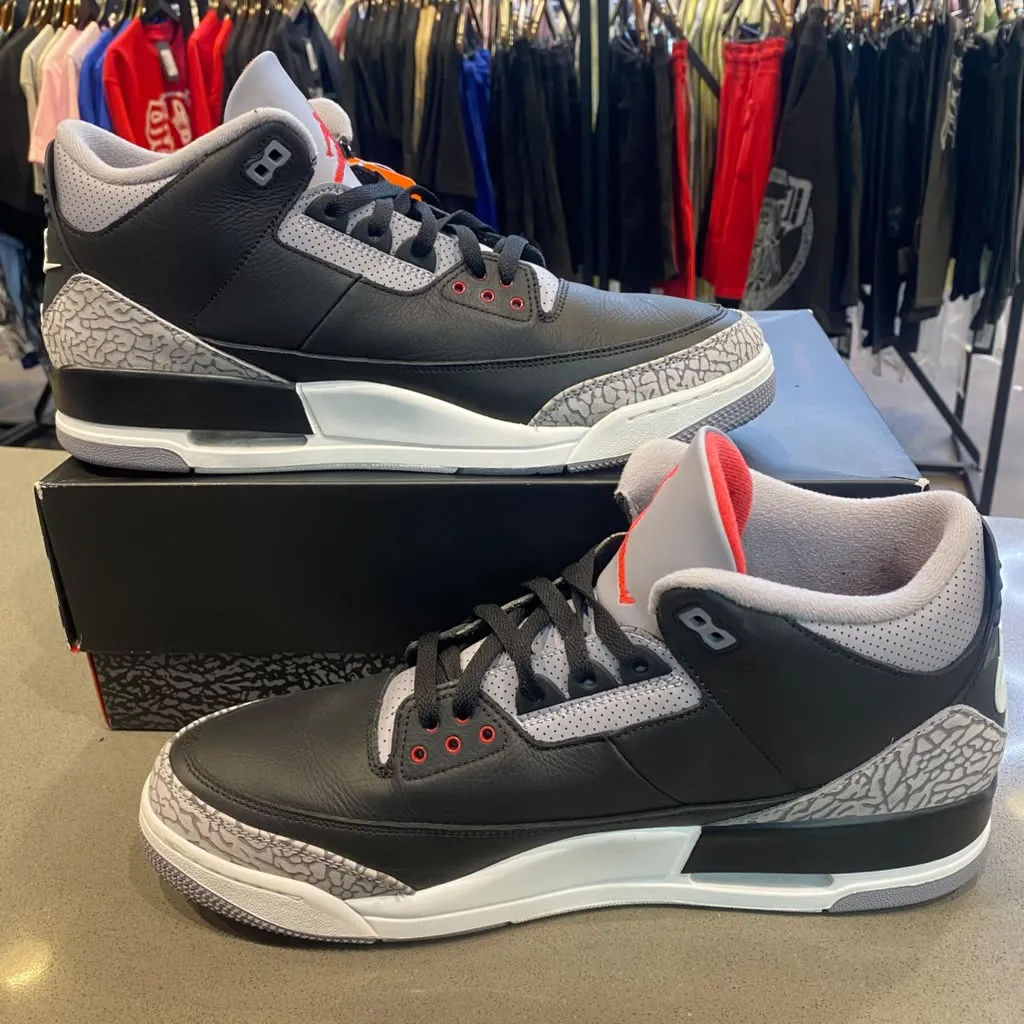 Jordan 3 Retro OG Black Cement (2024) Size 14 DN3707-010 - Pre-Owned
