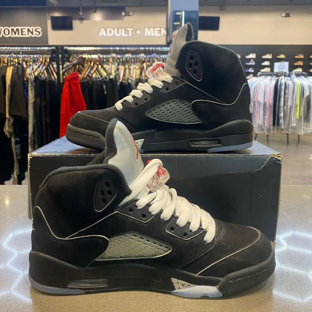 Jordan 5 Retro OG Black Metallic Reimagined (GS) Size 4.5Y HF3976-001 - Pre-Owned