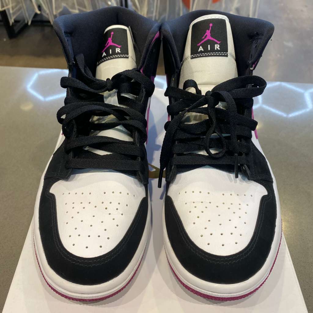 Jordan 1 Mid Magenta (Women's) Size 9.5W BQ6472-005 - Pre-Owned