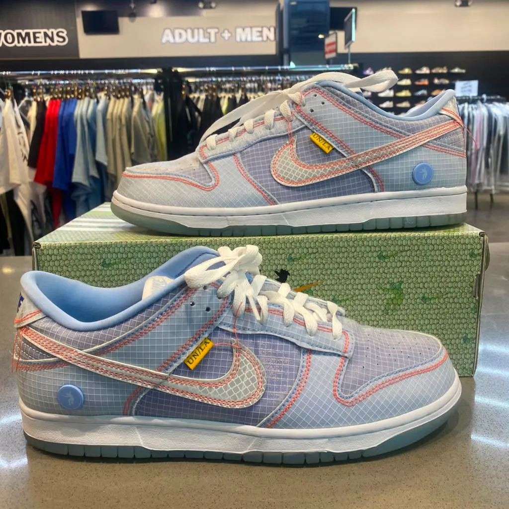 Nike Dunk Low Union Passport Pack Argon Size 11.5 DJ9649-400 - Pre-Owned
