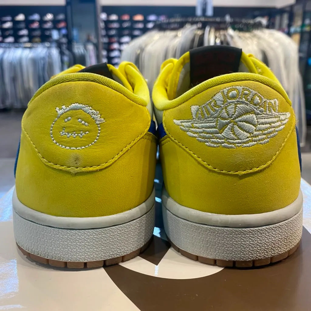 Jordan 1 Retro Low OG SP Travis Scott Canary (Women's) Size 9.5W DZ4137-700 - Pre-Owned