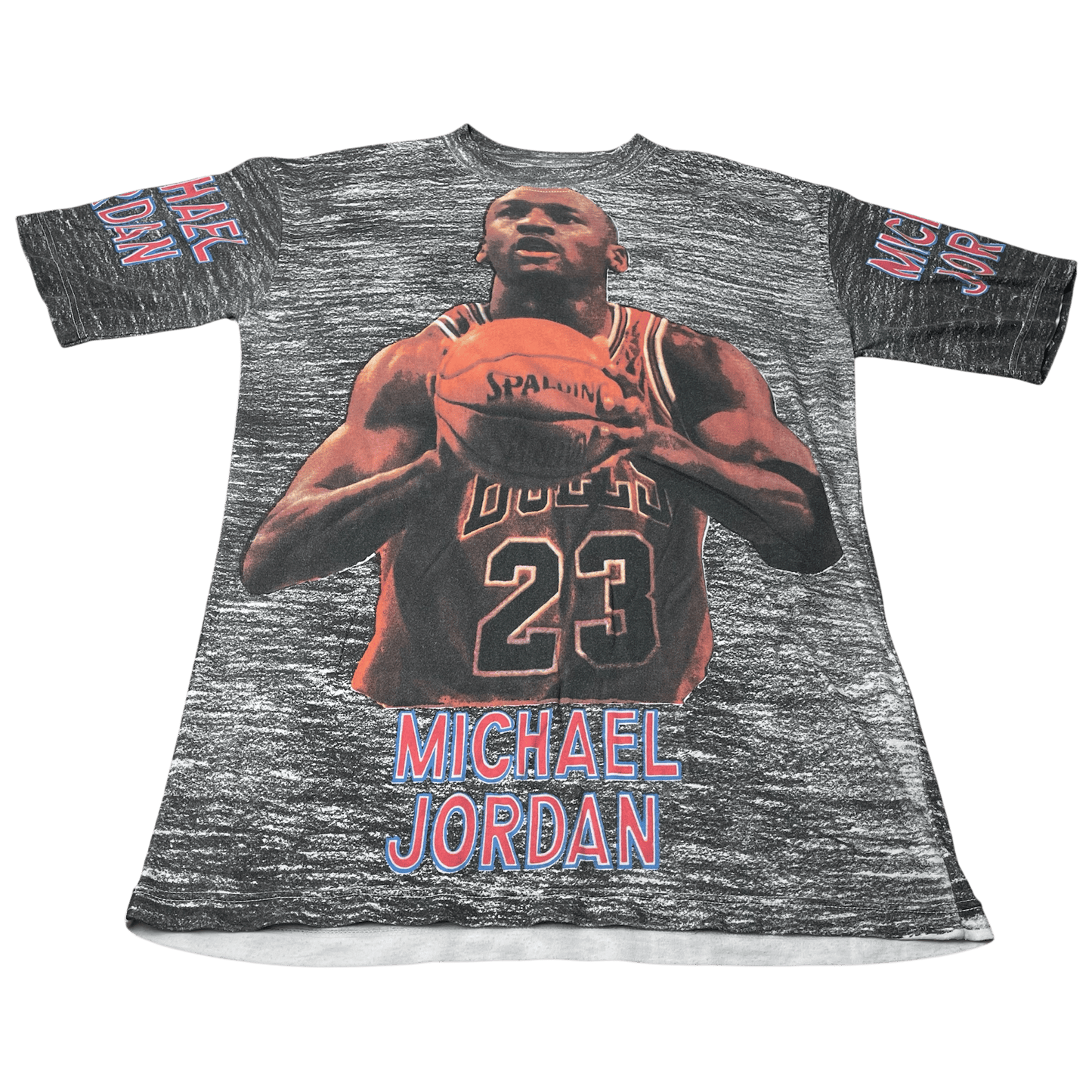 Vintage Michael Jordan AOP Basketball Rap-Style T-Shirt - Used/Worn