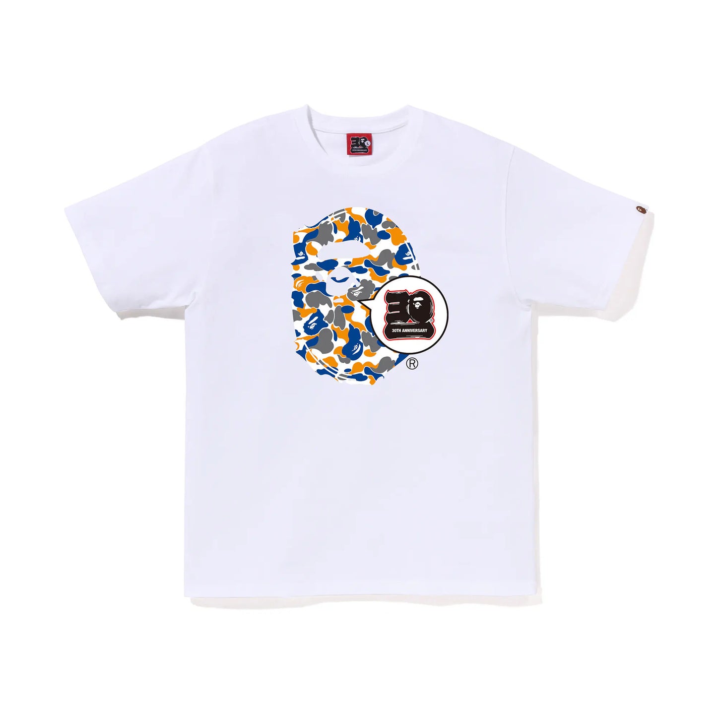 BAPE Store Maebashi Bape 30th Anniversary Ape Head Tee White