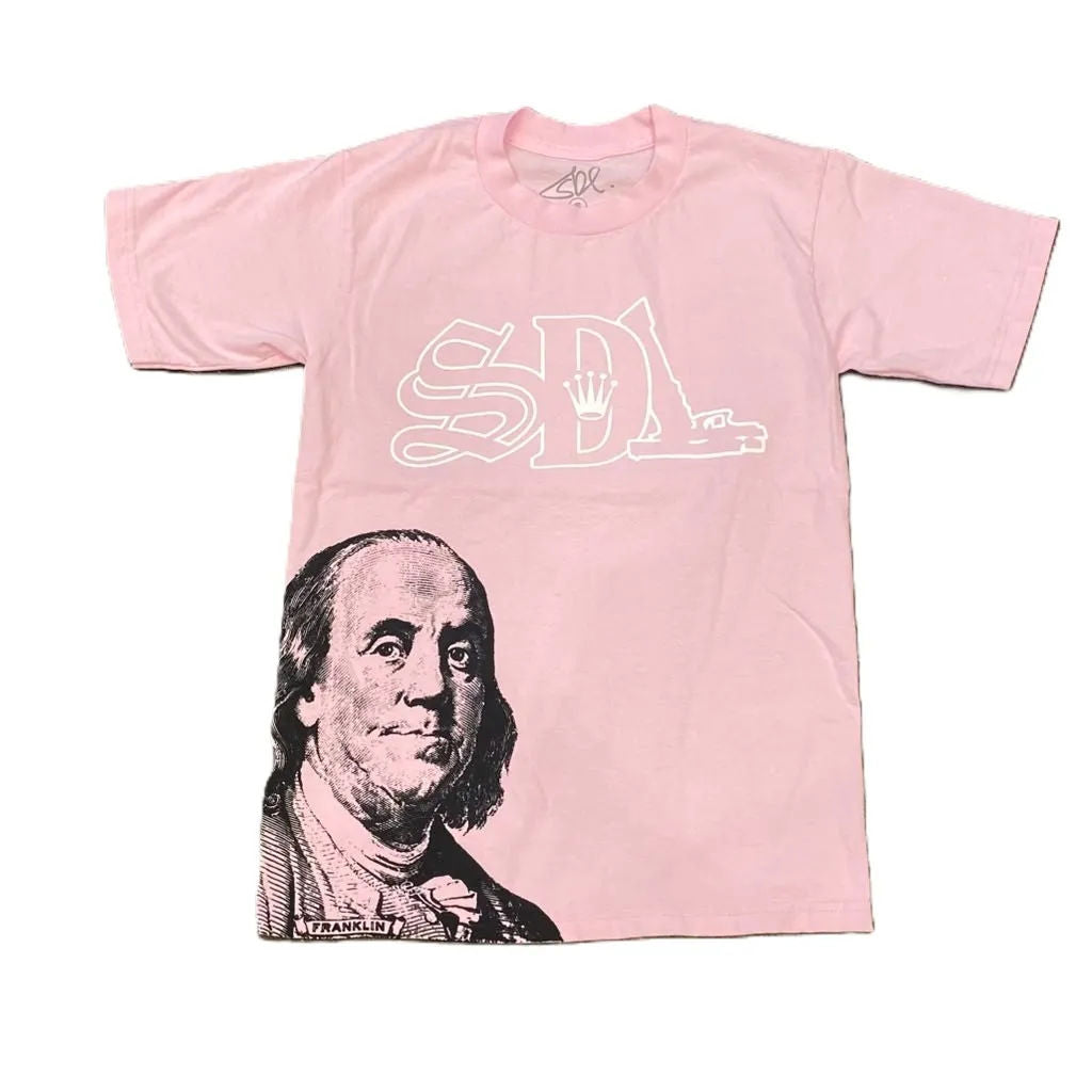 SDL Crown Logo Benjamin Tee Pink/Black