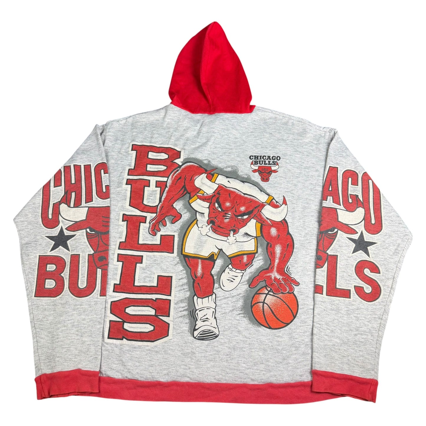 Vintage 90s NBA Chicago Bulls AOP Hoodie - Used/Worn
