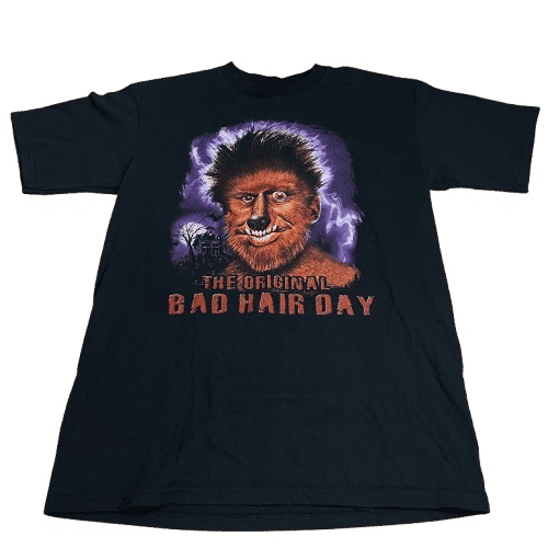 Vintage "Original Bad Hair Day" Horror T-Shirt - Used