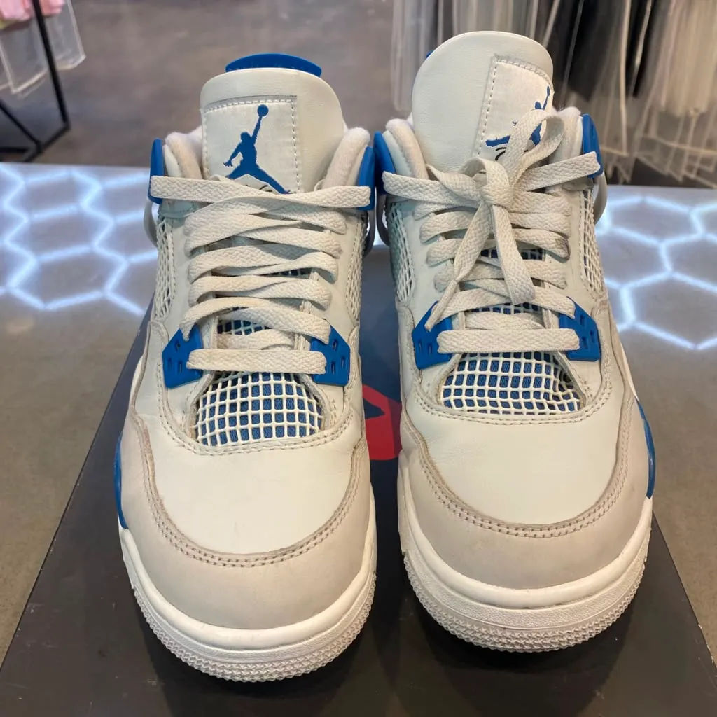 Jordan 4 Retro Military Blue (2024) (GS) Size 6Y HF4281-141 - Pre-Owned