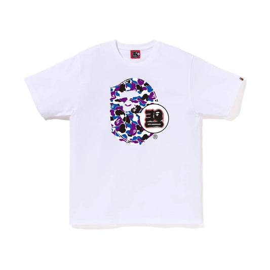 BAPE Store Hong Kong Bape 30th Anniversary Ape Head Tee White