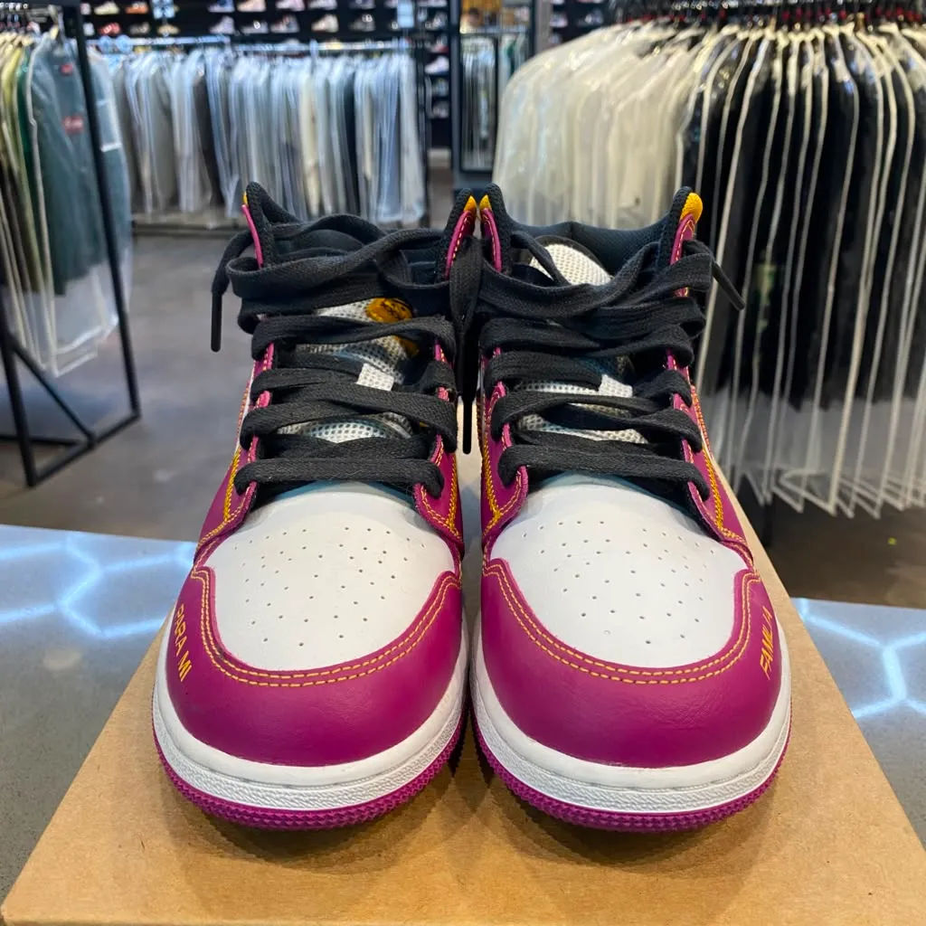 Jordan 1 Mid Dia de los Muertos (GS) Size 7Y DC0500-100 - Pre-Owned (Replacement Box)