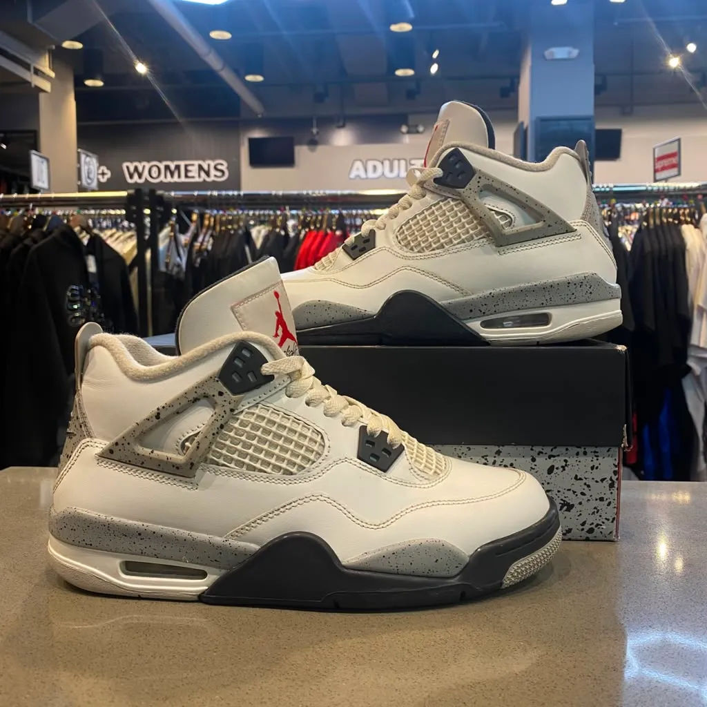 Jordan 4 Retro White Cement (2025) (GS) Size 7Y IB4171-100 - Pre-Owned