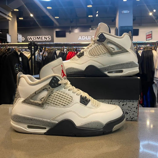 Jordan 4 Retro White Cement (2025) (GS) Size 7Y IB4171-100 - Pre-Owned