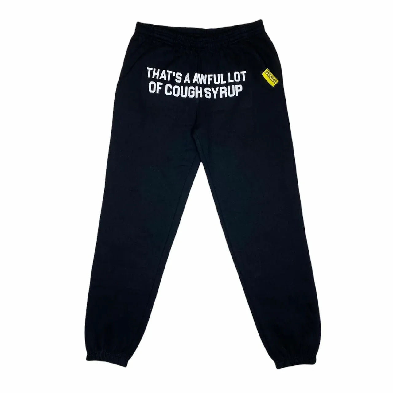 Awful Lot of Cough Syrup Classic Sweatpants Black