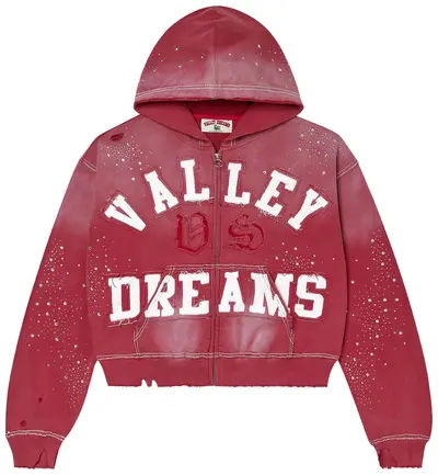 Vale Forever Classico Zip Up Hoodie Ruby
