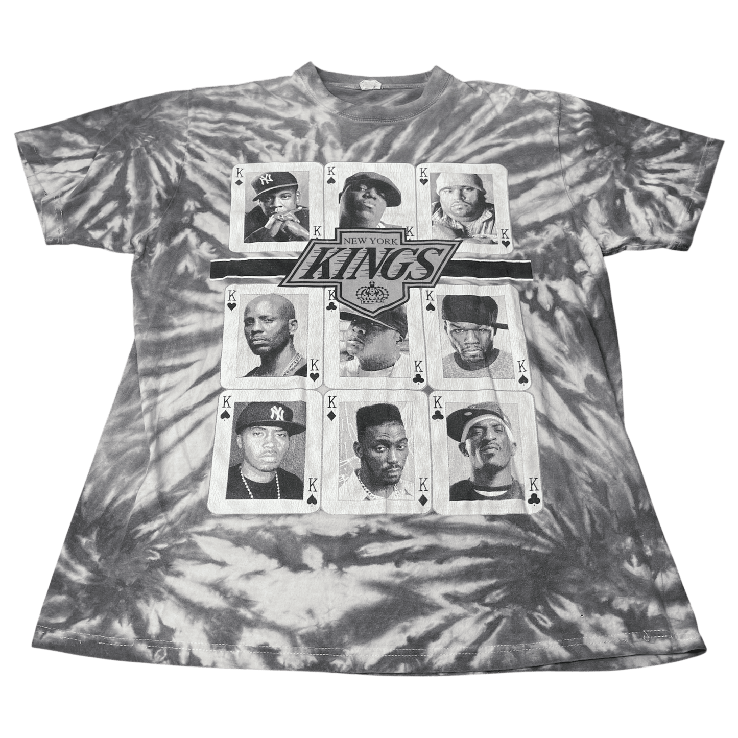Vintage 1990s New York Music Kings Tie-Dye Rap T-Shirt - Used/Worn