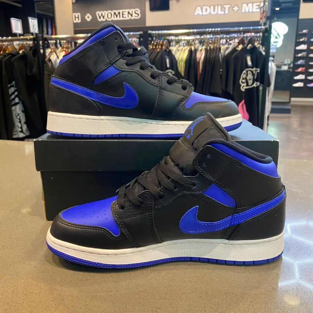 Jordan 1 Mid Royal (2020) (GS) Size 7Y 554725-068 - Pre-Owned