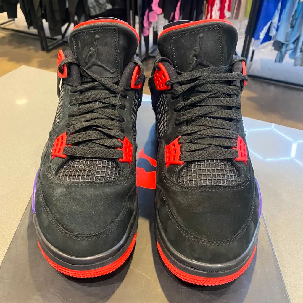 Jordan 4 Retro Raptors (2018) Size 9.5 AQ3816-065 - Pre-Owned
