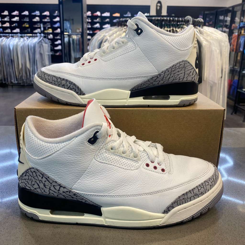 Jordan 3 Retro White Cement Reimagined Size 10.5 DN3707-100 - Pre-Owned (Replacement Box)