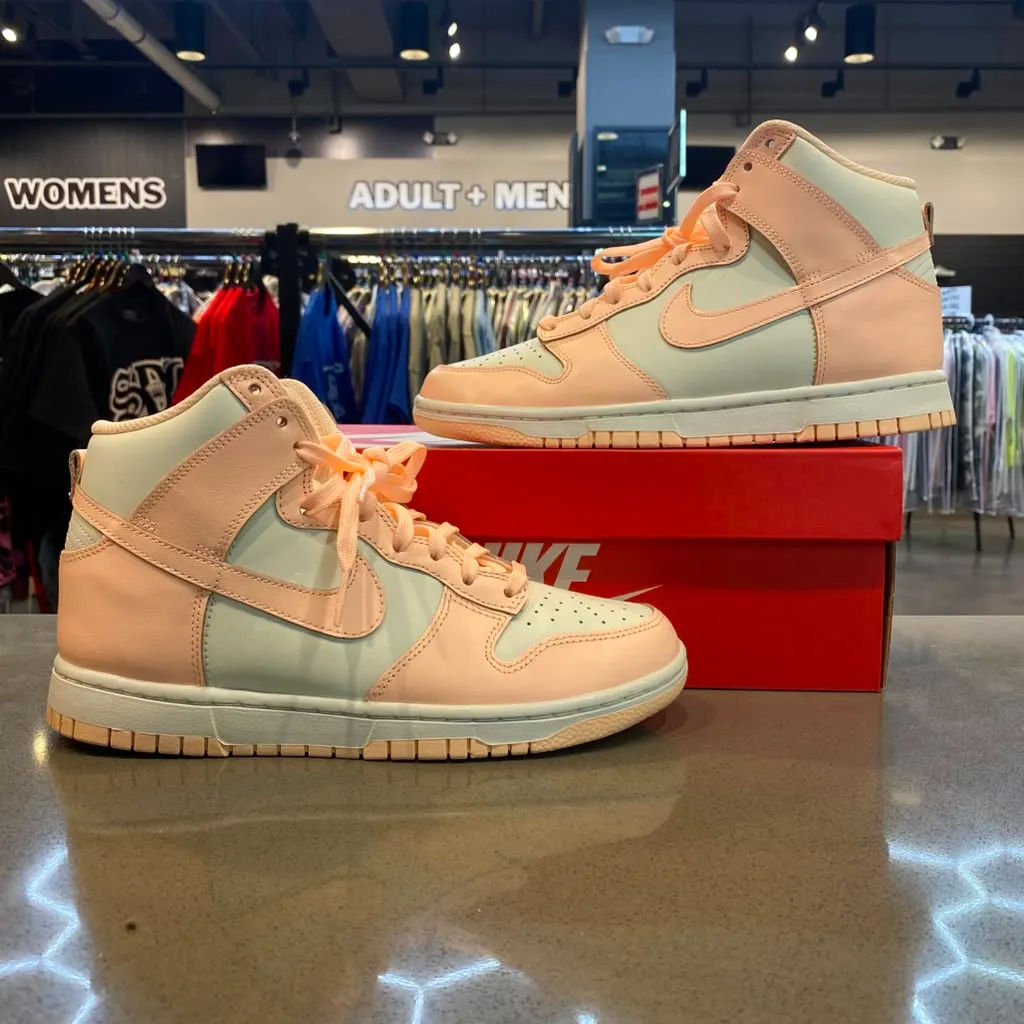 Nike Dunk High Sail Crimson Tint (Women's) Size 8.5W DD1869-104 - Pre-Owned