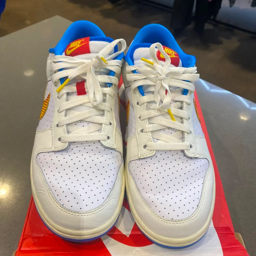 Nike Dunk Low Retro SE Pop Art Sail Photo Blue Size 11 HQ3613-133 - Pre-Owned