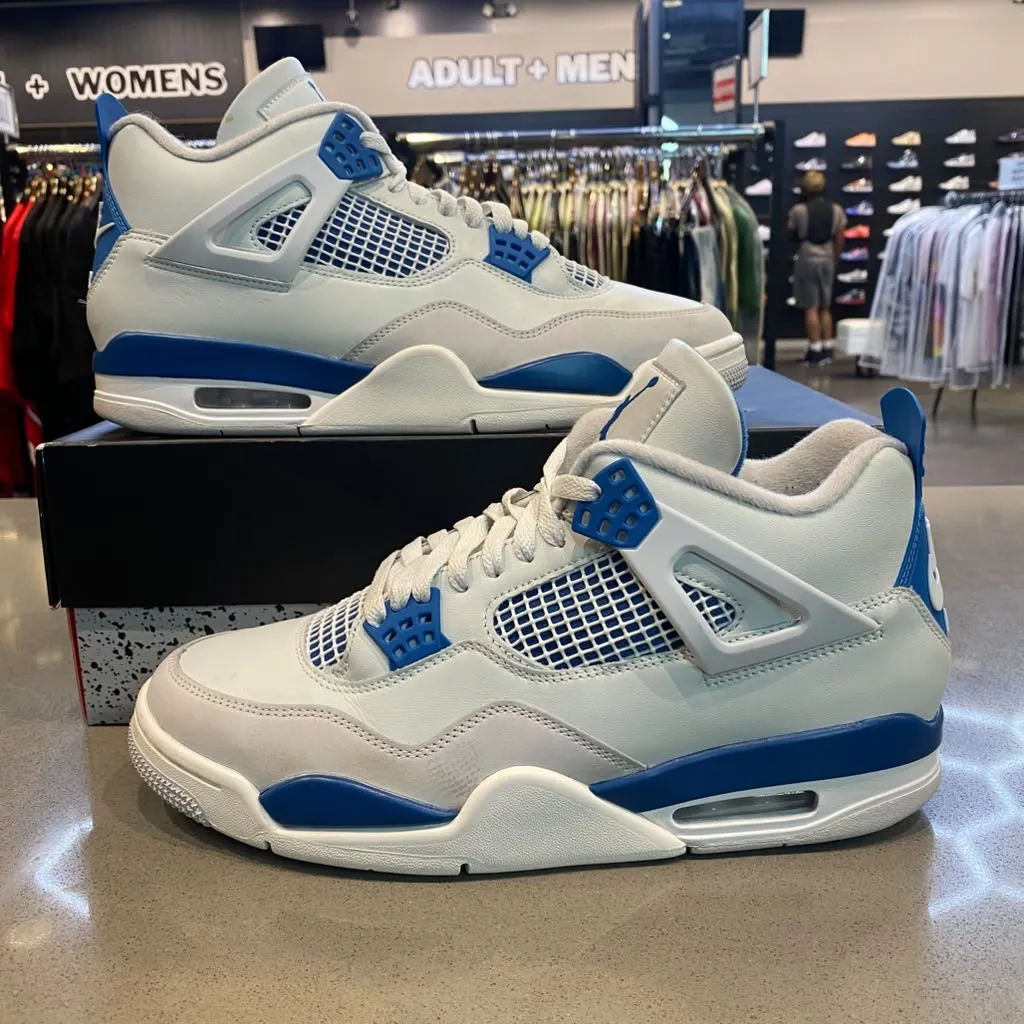 Jordan 4 Retro Military Blue (2024) Size 10.5 FV5029-141 - Pre-Owned