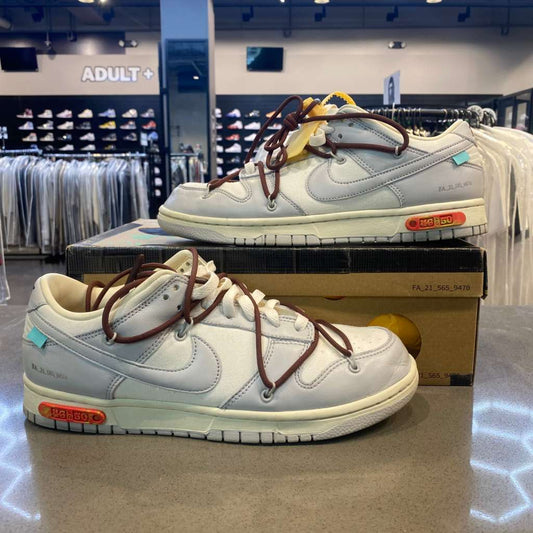 Nike Dunk Low Off-White Lot 46 Size 9.5 DM1602-102 - Pre-Owned
