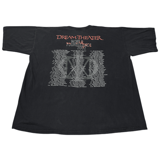 Vintage 2002 Dream Theatre World Tourbulence Tour Band T-Shirt - Used
