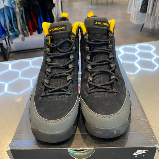 Jordan 9 Retro Dark Charcoal University Gold (GS) Size 6.5Y 302359-070 - Pre-Owned