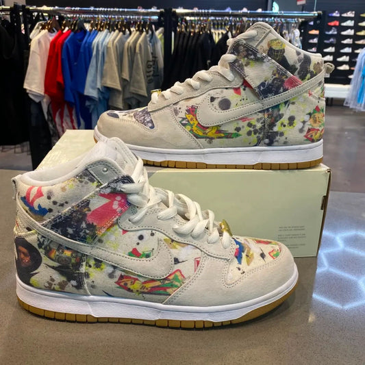 Nike SB Dunk High Supreme Rammellzee Size 10.5 FD8779-100 - Pre-Owned