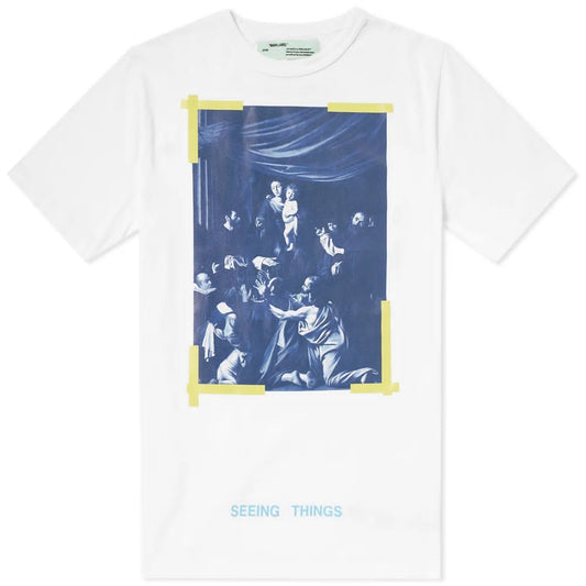 Off-White White Carravaggio Logo Tee